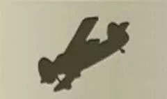 飛行機のシルエット