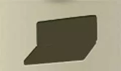 シガレットケースのシルエット