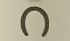 蹄鉄のシルエット