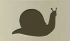 カタツムリのシルエット