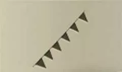 三角旗のシルエット