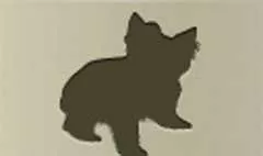 犬のシルエット