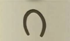 蹄鉄のシルエット
