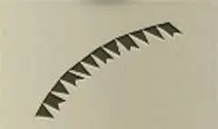 三角旗のシルエット