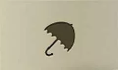 かさのシルエット