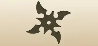 Shuriken silhouette