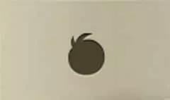 桃のシルエット