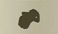 サルのシルエット