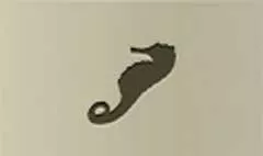 タツノオトシゴのシルエット