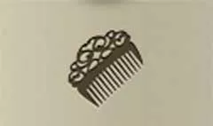 くしのシルエット