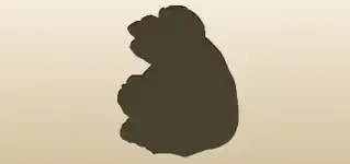 Monkey silhouette