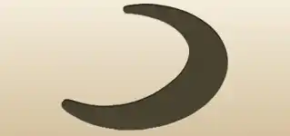 Crescent Moon silhouette