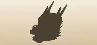 Dragon silhouette
