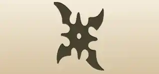 Shuriken silhouette