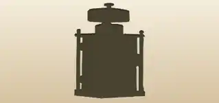 Clock silhouette