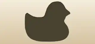 Mandarin Duck silhouette