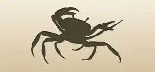 Crab silhouette