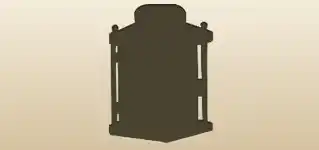 Clock silhouette