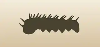 Caterpillar silhouette