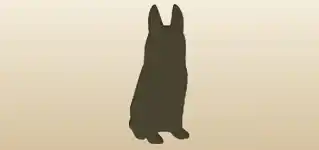 Dog silhouette