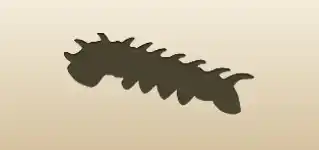 Caterpillar silhouette