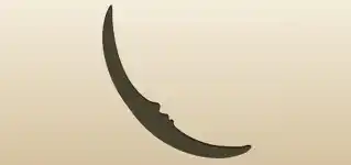 Crescent Moon silhouette