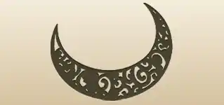Crescent Moon silhouette