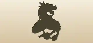 Dragon silhouette