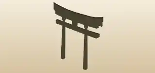 Torii silhouette