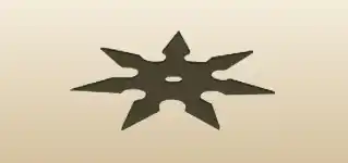 Shuriken silhouette