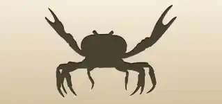 Crab silhouette