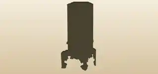 Clock silhouette