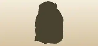 Monkey silhouette