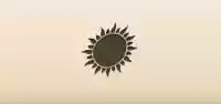 太陽のシルエット