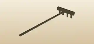 Rake silhouette