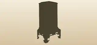 Clock silhouette