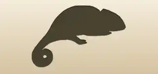Chameleon silhouette