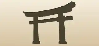 Torii silhouette