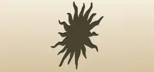 Sun silhouette