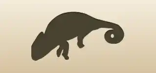 Chameleon silhouette