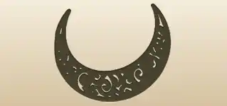 Crescent Moon silhouette