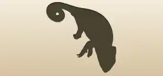 Chameleon silhouette
