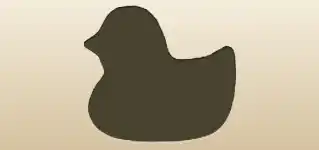 Mandarin Duck silhouette