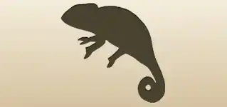 Chameleon silhouette