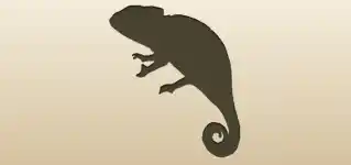 Chameleon silhouette