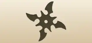 Shuriken silhouette