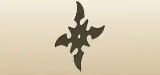 Shuriken silhouette