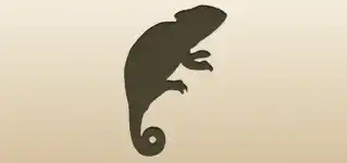 Chameleon silhouette