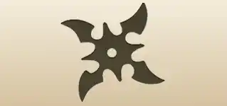 Shuriken silhouette