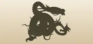 Dragon silhouette